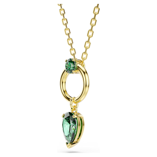 Pendente Mesmera, Taglio misto, Verde, Placcato color oro