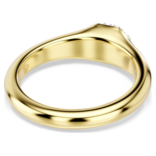 Anello Dextera, Taglio misto, Bianco, Placcato color oro