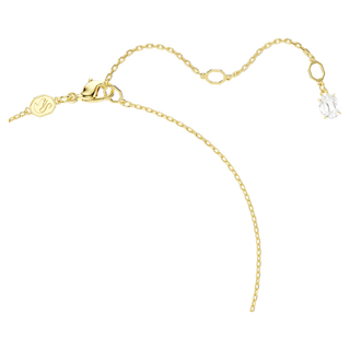 Collana Mesmera, Cuore, Bianca, Placcato color oro