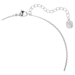 Pendente Bella V, Taglio Round, Blu, Placcato rodio