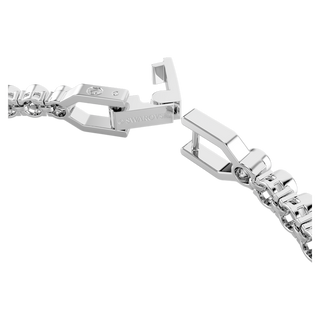 Bracciale Tennis Imber Emily, Taglio Round, Blu, Placcato rodio