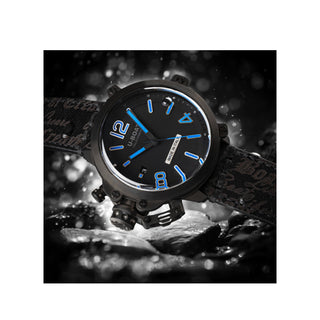 U-Boat Capsule PVD BK BL watch 