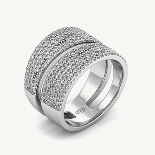 Anello Fabiani a Fascia in Argento