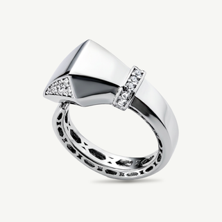 Anello Fabiani Serpente In Argento e Zirconi