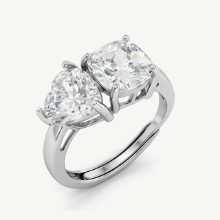 Anello Fabiani Toi et Moi in Argento