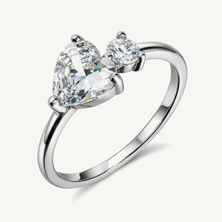Anello Fabiani con Cuore in Argento
