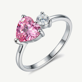 Anello Fabiani con Cuore in Argento