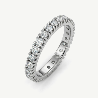 Anello Fabiani Eternity Oro Bianco 9Kt con Zirconi