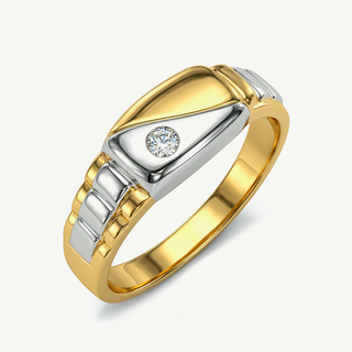 Anello Fabiani Chevalier Bicolore in Oro 18kt
