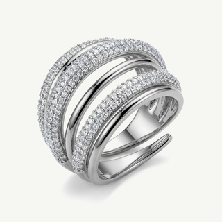 Anello Fabiani a Fascia in Argento
