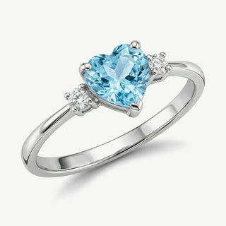 Anello Fabiani Solitario Cuore in Oro 9kt
