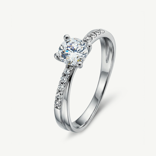 Anello Fabiani solitario con zirconi taglio brillante