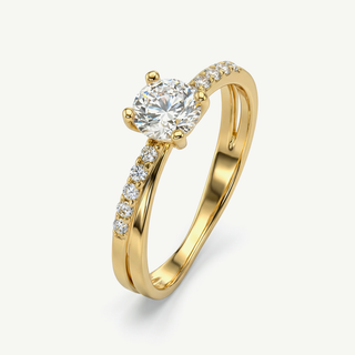 Anello Fabiani Solitario in Oro 9Kt