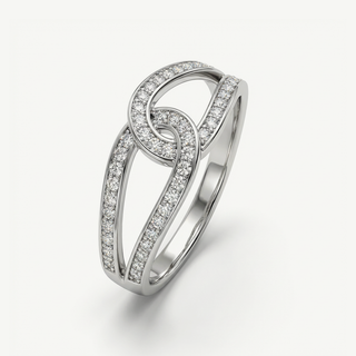 Anello Fabiani fantasia con zirconi taglio brillante