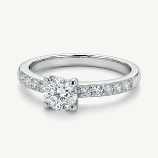 Anello Fabiani Solitario in Oro Bianco