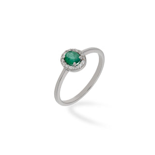 Anello Fabiani cuore con smeraldo 0,40Ct e diamanti 0,22Ct - Fabiani Gioiellerie