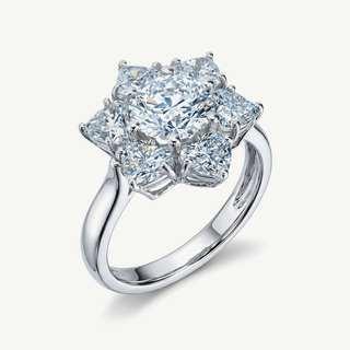 Anello Jadema Margherita con diamanti Lab Grown 3,30 ct – Oro bianco 18Kt