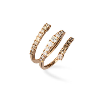 Anello Fabiani contrariè in oro rosa e diamanti 1,26Ct - Fabiani Gioiellerie