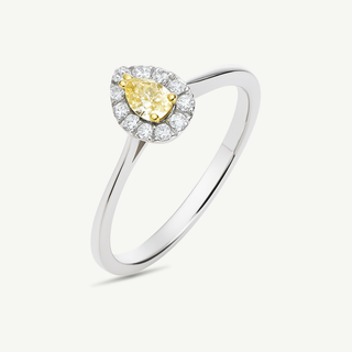 Anello Fabiani Diamante Fancy Goccia e Diamanti