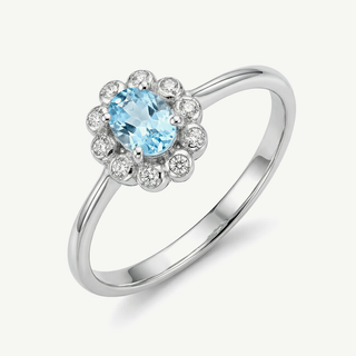 Anello Fabiani in Oro con Acquamarina