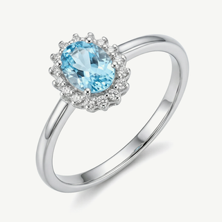 Anello Fabiani in Oro con Acquamarina