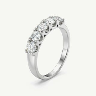 Anello Fabiani riviera in oro bianco 18Kt con zirconi taglio brillante