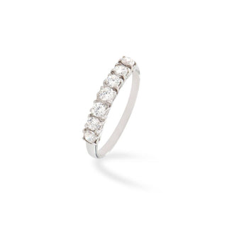 Anello Fabiani riviera con zirconi taglio brillante - Fabiani Gioiellerie