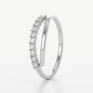 Anello Gemmarara Riviera - 0,05Ct