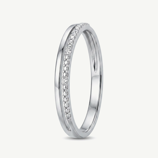 Anello Gemmarara a Doppia Fascia - 0,05Ct