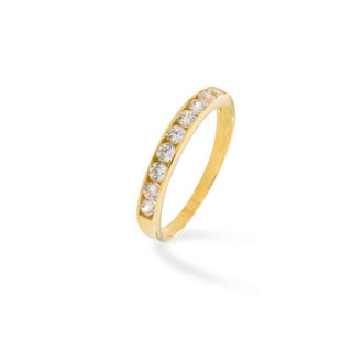 Anello Fabiani riviera con zirconi taglio brillante - Fabiani Gioiellerie