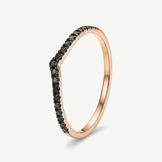 Anello Fabiani in Oro con Diamanti Neri