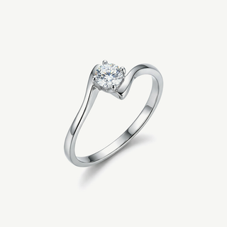 Anello Fabiani solitario in oro 9kt con zircone