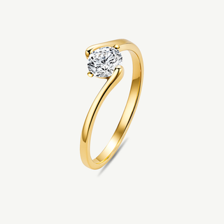 Anello Fabiani solitario con zircone taglio brillante