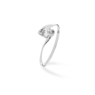 Anello Fabiani solitario con zircone - Fabiani Gioiellerie