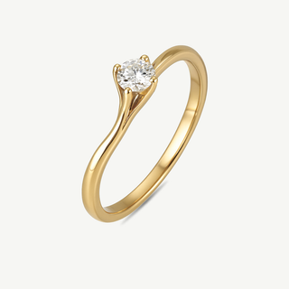 Anello Fabiani solitario con zircone taglio brillante