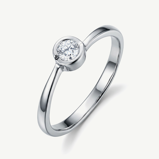 Anello Fabiani solitario con diamante da 0,07 Ct