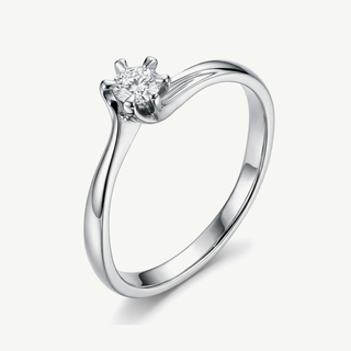 Anello Fabiani Solitario in Oro 18Kt con Diamante 0,10Ct