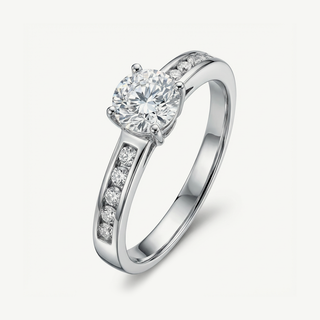 Anello Fabiani Solitario con zircone taglio brillante