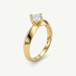 Anello solitario Fabiani in oro giallo 9kt con zircone taglio brillante