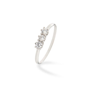 Anello Fabiani trilogy con zirconi taglio brillante - Fabiani Gioiellerie