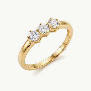 Anello Fabiani trilogy con zirconi taglio brillante