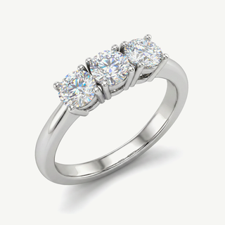 Anello Trilogy con Diamanti 0,45Ct
