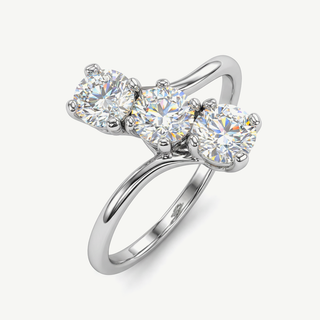 Anello Fabiani trilogy con zirconi taglio brillante
