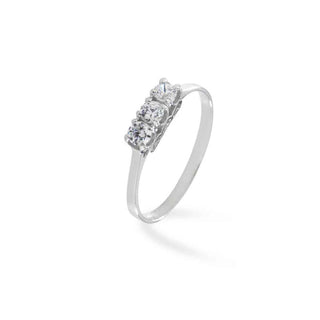 Anello Fabiani trilogy con zirconi taglio brillante - Fabiani Gioiellerie