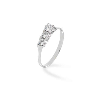 Anello Fabiani trilogy con zirconi taglio brillante - Fabiani Gioiellerie