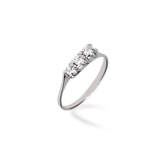 Anello Fabiani trilogy con zirconi taglio brillante - Fabiani Gioiellerie