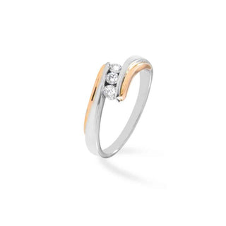 Anello Fabiani trilogy con diamanti taglio brillante - Fabiani Gioiellerie