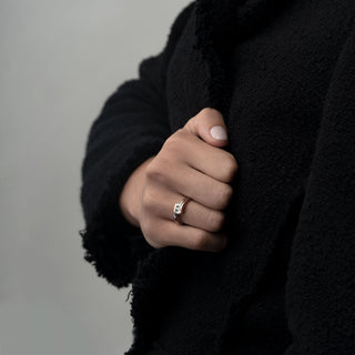 Anello Fabiani trilogy con diamanti taglio brillante - Fabiani Gioiellerie