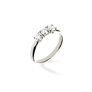 Anello Fabiani Trilogy in Oro Bianco 9kt