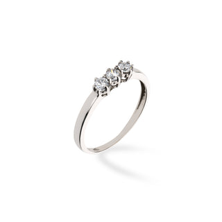Anello Fabiani Trilogy in Oro Bianco 9kt